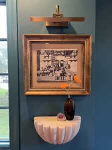Floating Marble Shelf Picture Frame With Lighting