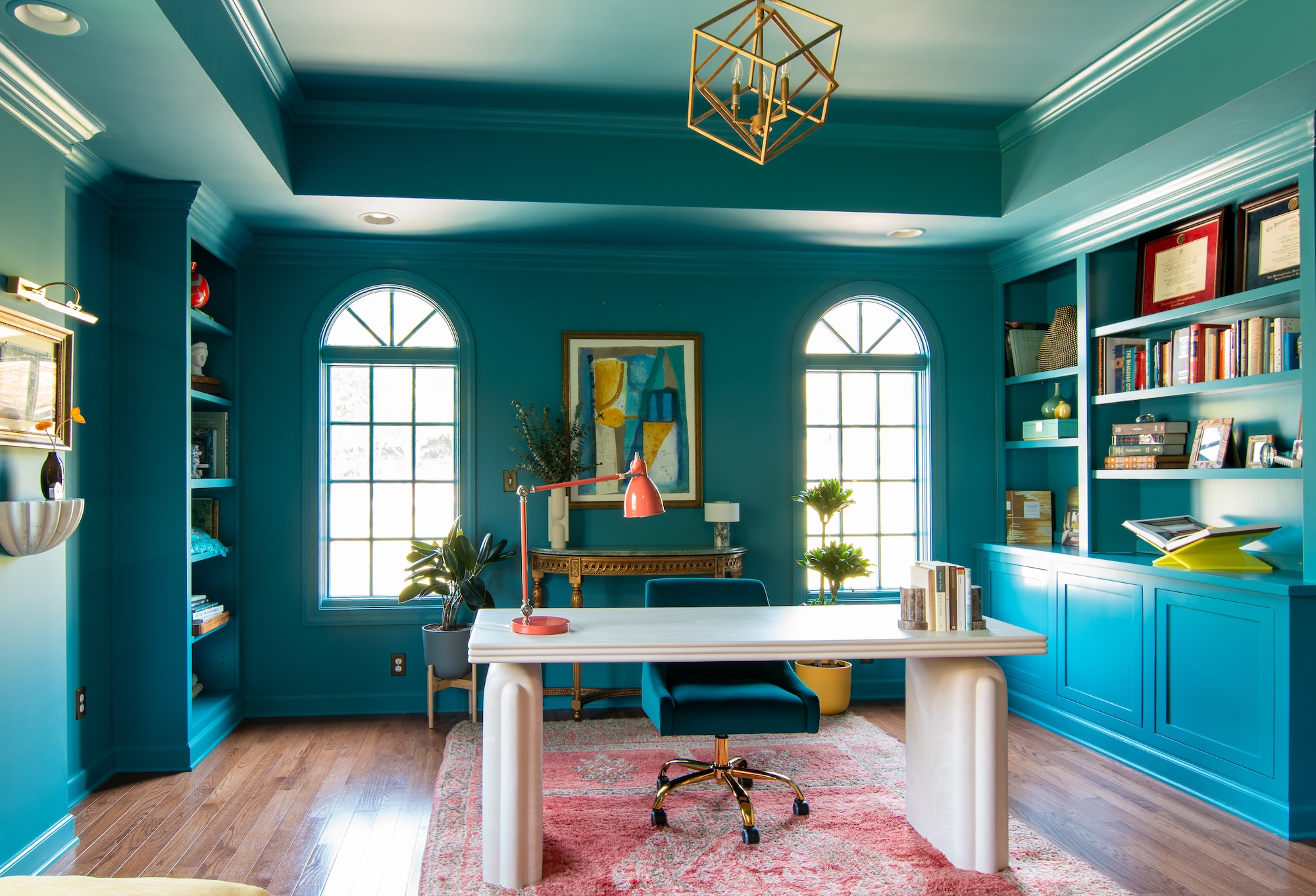 Home Study Design Turquoise Studio Russoniello