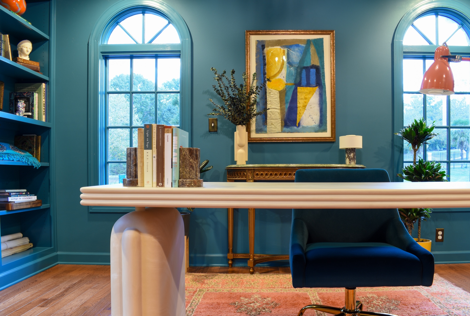 Marble Design In Home Office Study