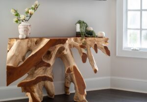 Organic Wood Sideboard Table