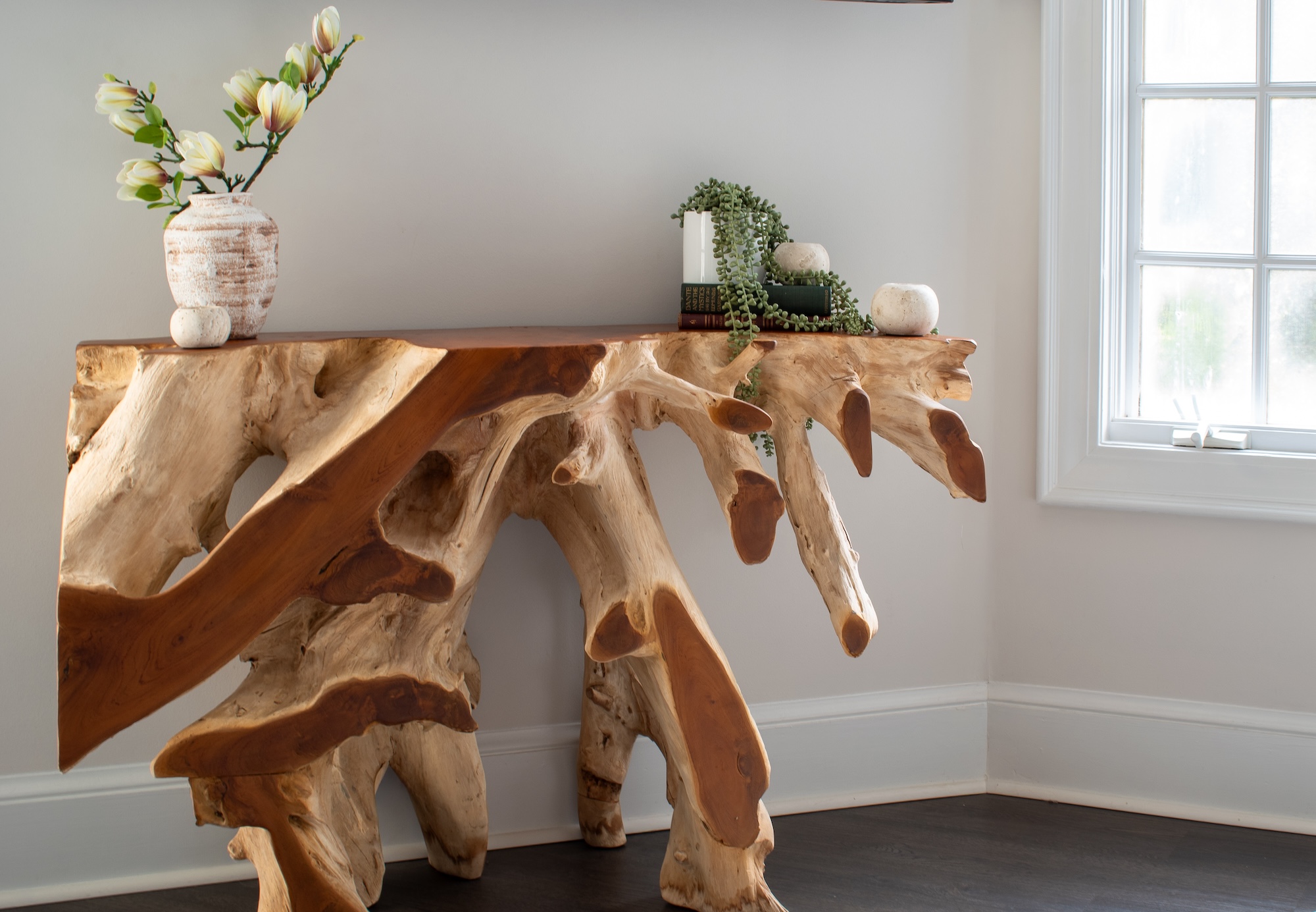 Organic Wood Sideboard Table