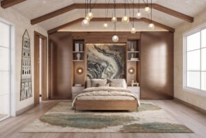 Pool House Bedroom Rendering Studio Russoniello