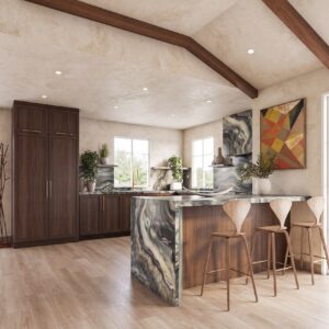 Pool House Kitchen Rendering Studio Russoniello
