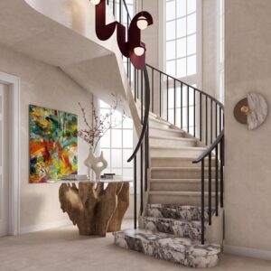 Staircase Interior Design Rendering Studio Russoniello